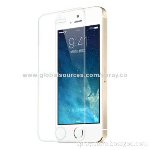 Ultra Slim Tempered Glass Screen Protector for iPhone 5S/5C/5, 9H Hardness
